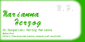 marianna herzog business card
